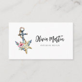 QR-Code für Wasserfarbe modern Visitenkarte (Vorderseite)