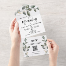 QR-Code für Wasserfarben in einer Einladung