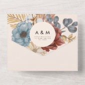 QR-Code für wasserfarbene Boho blutgetrocknete Pam All In One Einladung (Rückseite)