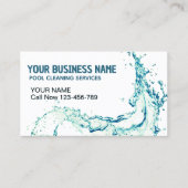 QR-Code für Wasserversorgung Reinigungsdienst Visitenkarte (Vorderseite)