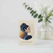 QR-Code für Watercolor-Salon Visitenkarte (Stehend Vorderseite)