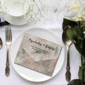 QR-Code für weiches Abstraktes botanisches graues All In One Einladung