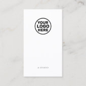 QR-Code für weiße soziale Medien Visitenkarte (Vorderseite)