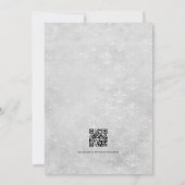 QR-Code für weißes Blumengotik Einladung (Rückseite)