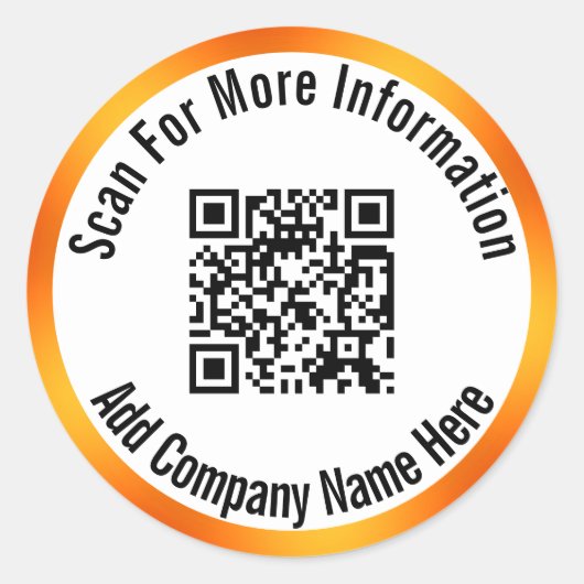 QR-Code für weitere Informationen über die Grenzen Runder Aufkleber (Vorderseite)