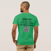 QR-Code für "Welcome Business"-Markenzeichen T-Shirt (Schwarz voll)