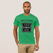 QR-Code für "Welcome Business"-Markenzeichen T-Shirt (Vorne ganz)