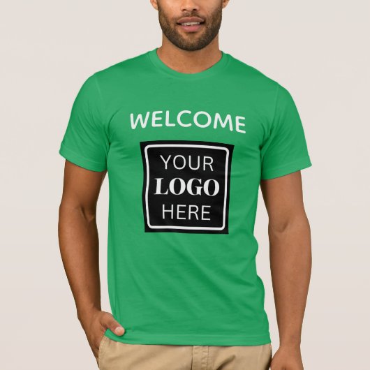 QR-Code für "Welcome Business"-Markenzeichen T-Shirt (Vorderseite)