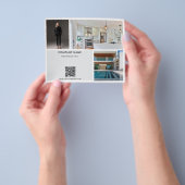QR-Code für Werbe-Real-Anwesen-Realtor-Foto Flyer (Gruppe)