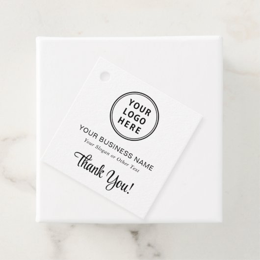 QR-Code für Werbefirmen Vielen Dank Geschenkanhänger (Beispiel)