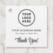 QR-Code für Werbefirmen Vielen Dank Geschenkanhänger (Vorderseite)