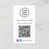 QR-Code für Werbelogo Visitenkarte (Vorderseite)