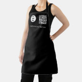 QR-Code für Werbematerial für schwarze Unternehmen Schürze (InSitu)