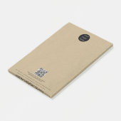 QR-Code für Werbemittel für rustikale Kraft Post-it Klebezettel (angewinkelt)