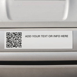 QR-Code für Werbezwecke und einfaches Textauto Autoaufkleber
