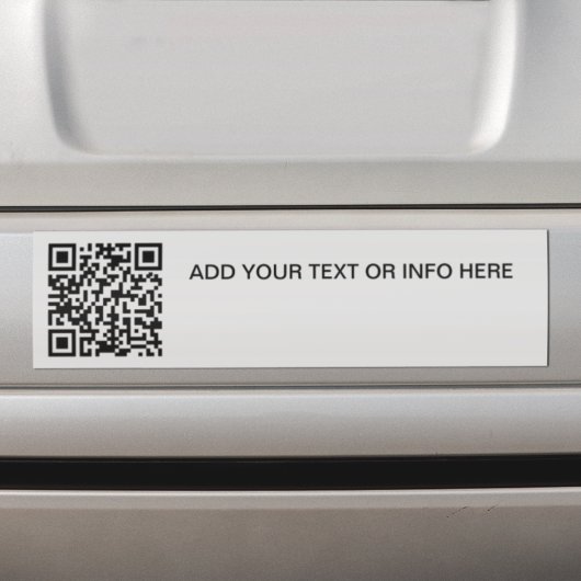 QR-Code für Werbezwecke und einfaches Textauto Autoaufkleber