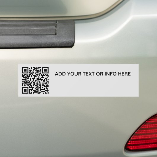 QR-Code für Werbezwecke und einfaches Textauto Autoaufkleber (Auf Auto)