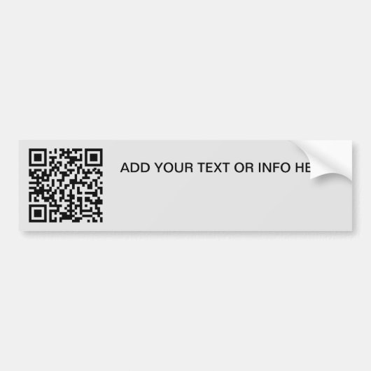 QR-Code für Werbezwecke und einfaches Textauto Autoaufkleber (Vorne)