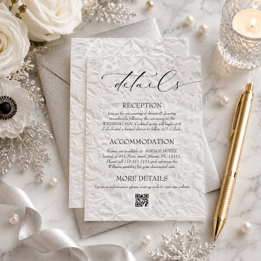 QR-Code für Winterhochzeiten Begleitkarte