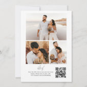 QR-Code für zeitgenössische Kalligrafie Einladung (Rückseite)