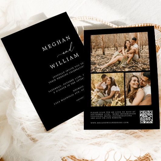 QR-Code für zeitgenössische Kalligrafie Einladung