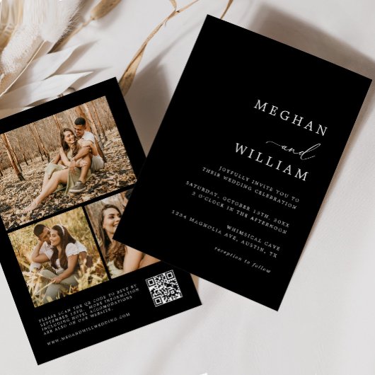 QR-Code für zeitgenössische Kalligrafie Einladung