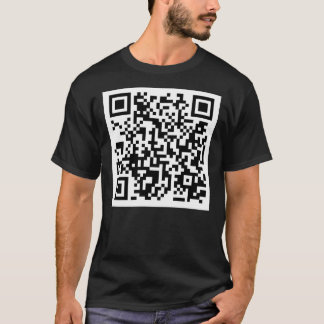 QR-Code für zufällige tierische Foto T-Shirt