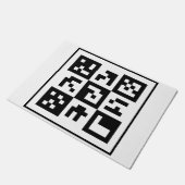qr Code Fußmatte (Schrägansicht)