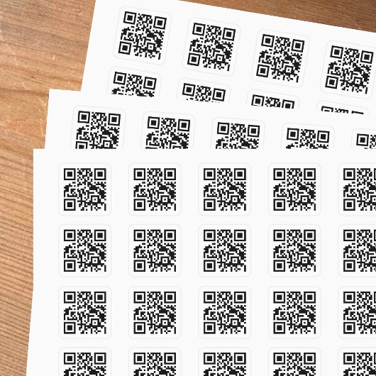 QR-Code - Geben Sie einfach Ihre Website-URL ein - Quadratischer Aufkleber