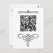 QR-Code geblüht Postkarte (Vorne/Hinten)