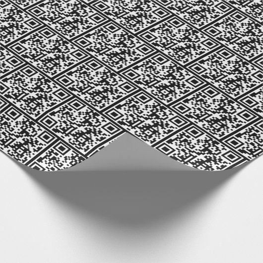 QR-Code Geburtstag Geschenkpapier (Ecke)