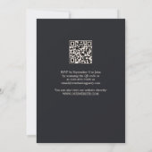QR-Code Geburtstags-Weinverkostungsparty Einladung (Rückseite)