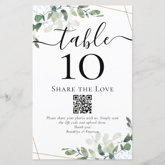 QR-Code Gemeinsame Nutzung der Liebe Eukalyptus-Ti (Vorderseite)