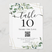 QR-Code Gemeinsame Nutzung der Liebe Eukalyptus-Ti Einladung (Vorne/Hinten)