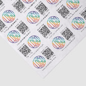 QR Code Generator & Business Logo Modern Promo Seidenpapier (Ausschnitt)