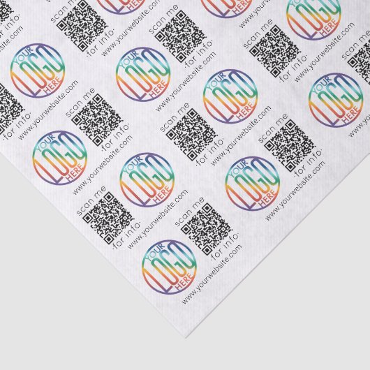 QR Code Generator & Business Logo Modern Promo Seidenpapier (Ausschnitt)