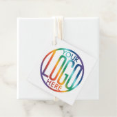 QR Code Generator & Business-Logo Moderne Minimal Geschenkanhänger (Beispiel)