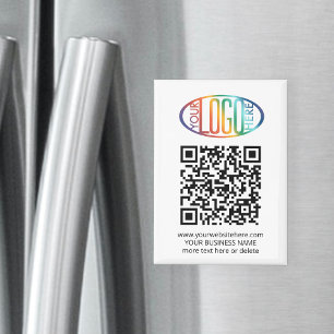 QR Code Generator & Business Logo Werbefläche Magnet