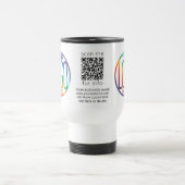 QR-Code-Generator & Ihr Logo Geschäftswerbung Reisebecher (Mittel)