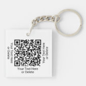 QR Code Generator & Logo Company Werbefläche Schlüsselanhänger (Rückseite)