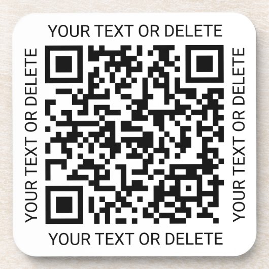 QR Code Generator Modern Business Promotional Getränkeuntersetzer (Vorderseite)