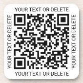 QR-Code-Generator Moderne Geschäftswerbung Getränkeuntersetzer (Vorderseite)