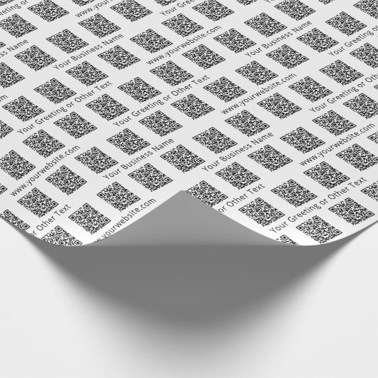 QR Code Generator Moderne Unternehmensförderung Geschenkpapier (Ecke)