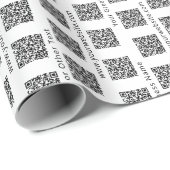 QR Code Generator Moderne Unternehmensförderung Geschenkpapier (Rolleneckpunkt)