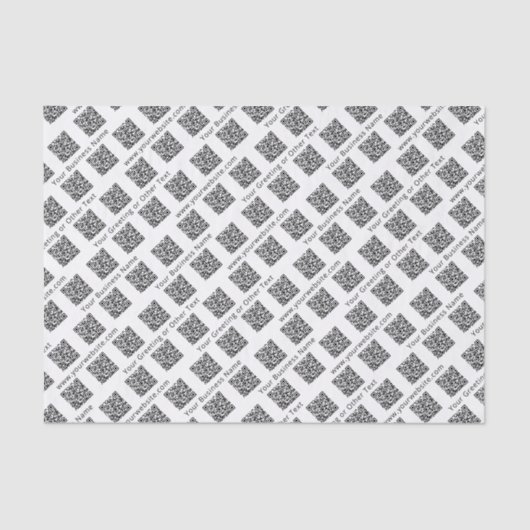 QR Code Generator Moderne Unternehmensförderung Seidenpapier (Vorderseite)