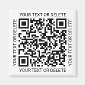 QR Code Generator Modernes Business Promotion Swag Magnet (Vorne)