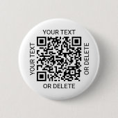 QR-Code-Generator Promotions-Website Einfach Weiß Button (Vorderseite)