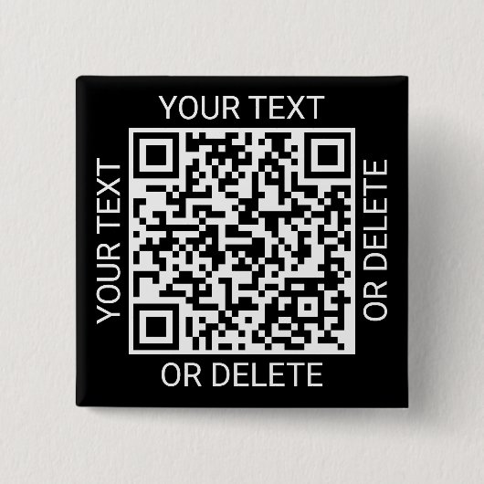 QR-Code-Generator Promotions-Website Modern Schwar Button (Vorderseite)