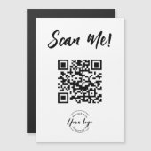 QR-Code Generator Scan Me Business-Logo Magnetkarte (Vorne/Hinten)