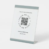 QR-Code-Generator Sockelschild (Vorderseite)